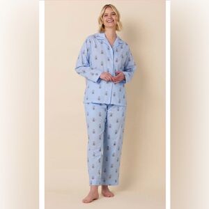 The Cats Pajamas - Queen Bee Luxe Pima Pajama - Blue